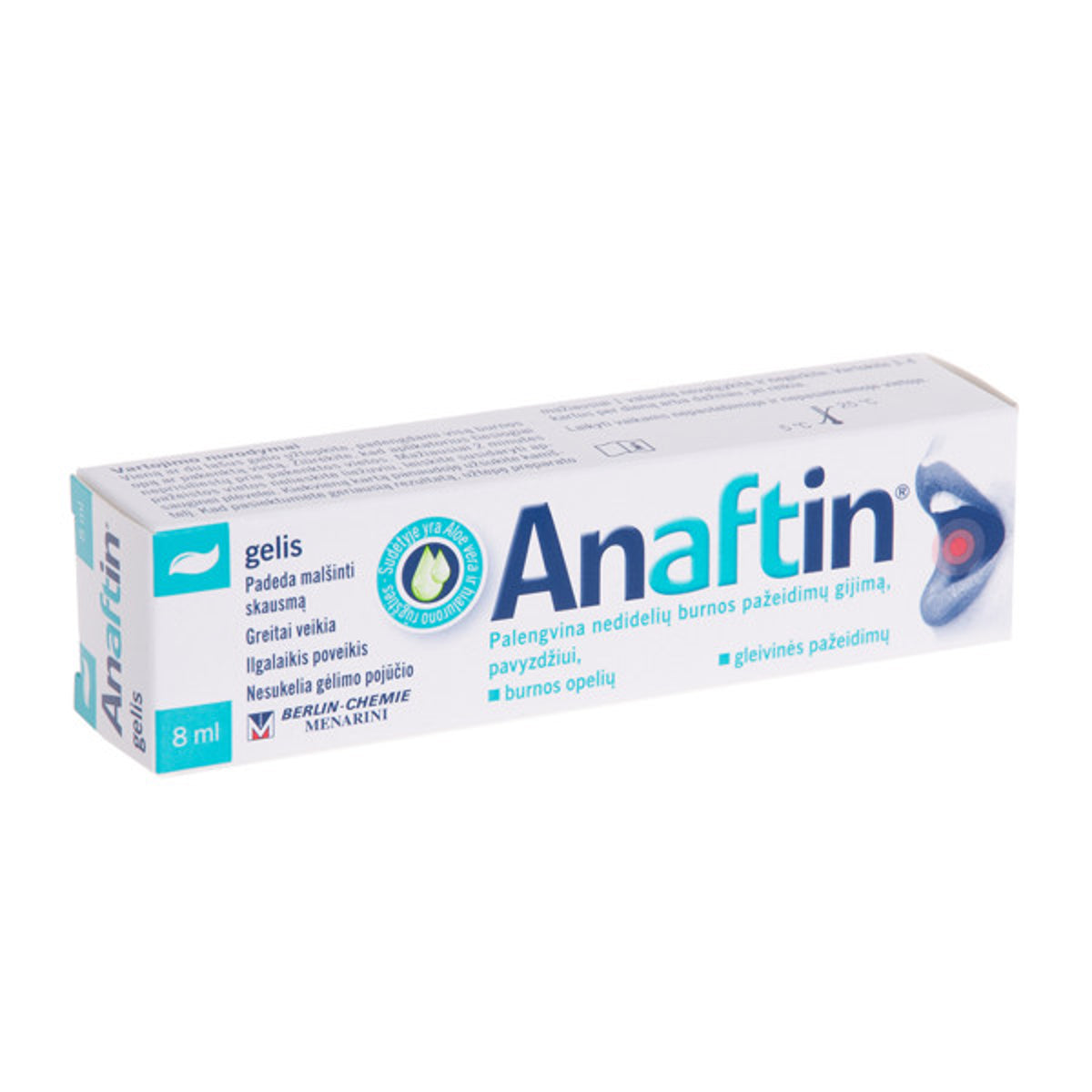 Sinclair Anaftin 12 % gelis burnai, 8 ml