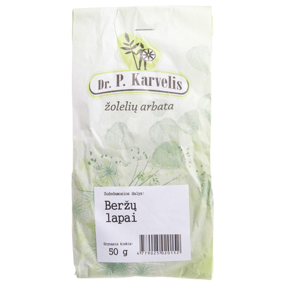 A. Karvelio beržų lapai, smulkinti, 50 g
