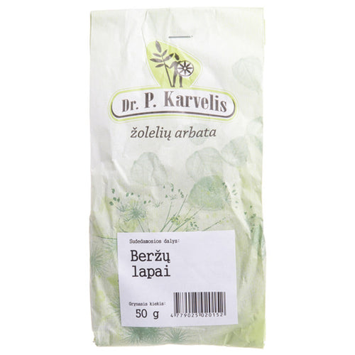 A. Karvelio beržų lapai, smulkinti, 50 g