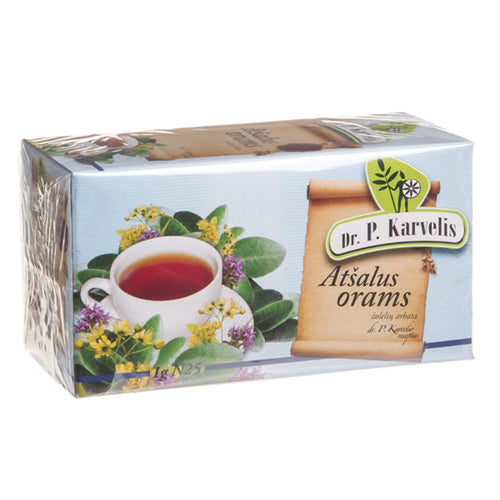 A. Karvelio arbata atšalus orams, 25 pakeliai po 1 g