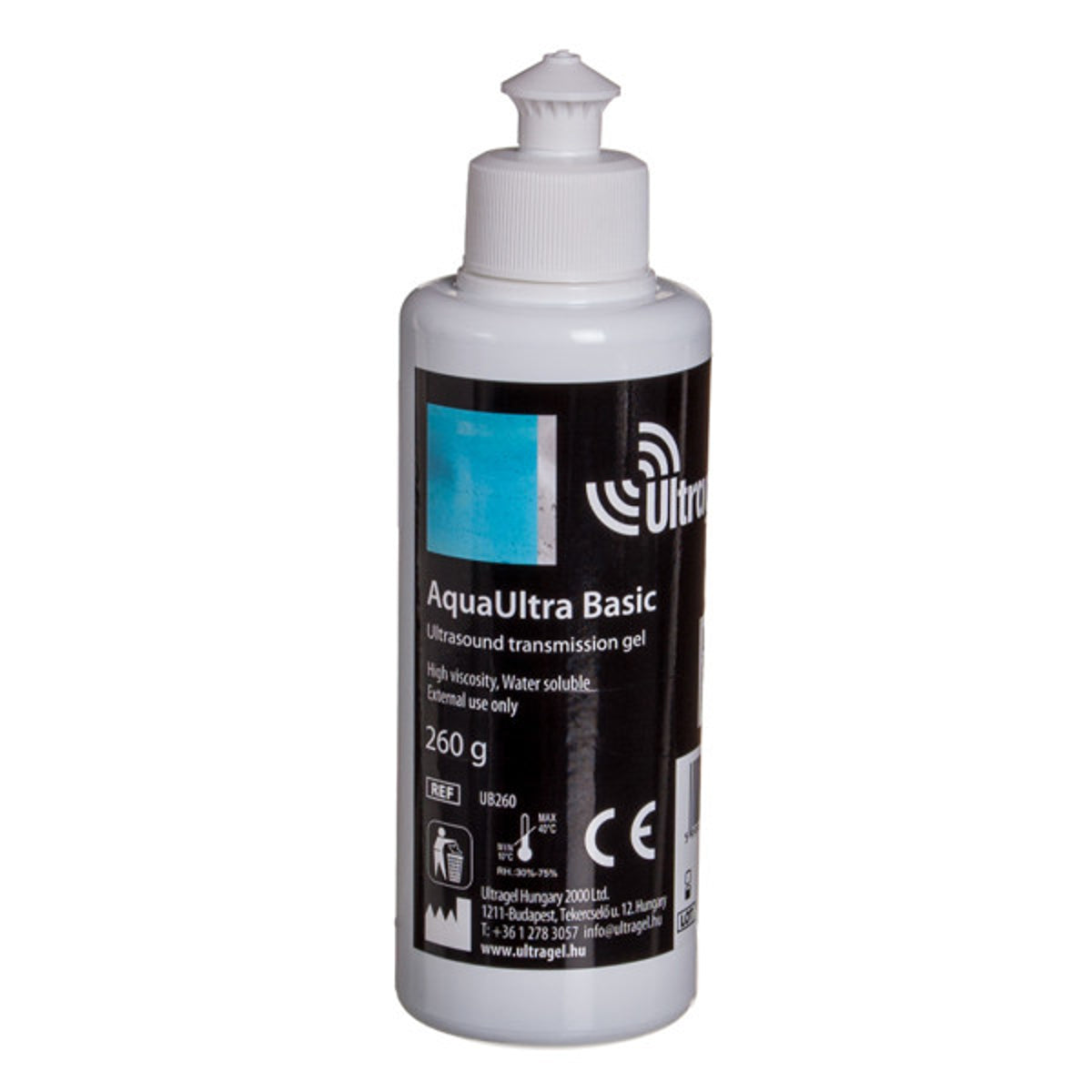 AquaUltra Basic gelis echoskopijai, 260 g