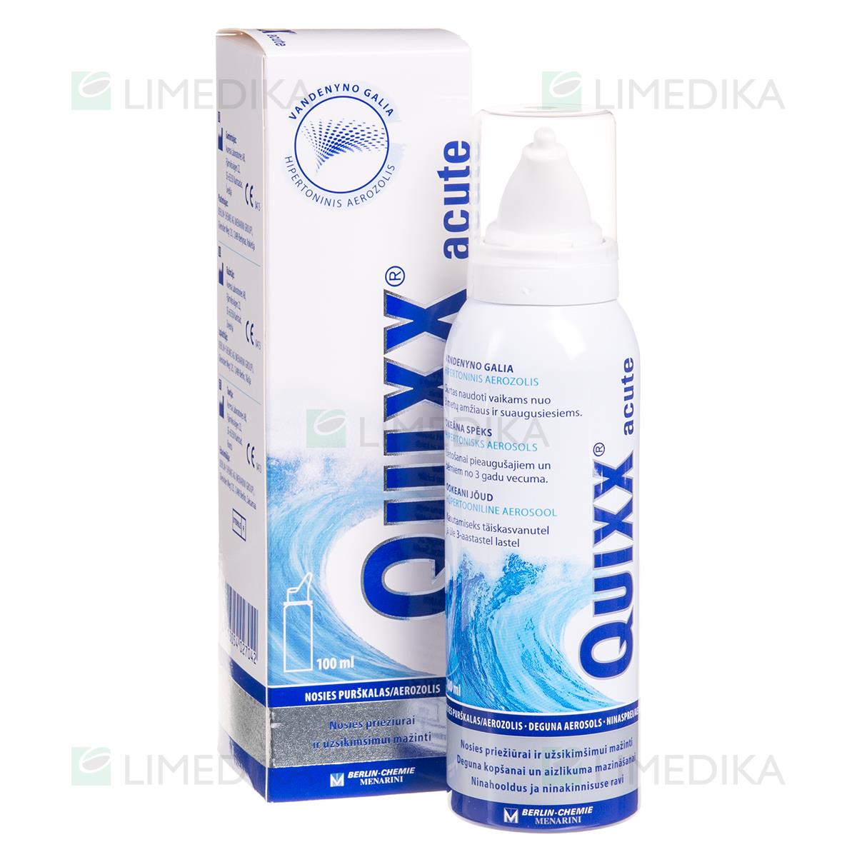 Quixx Acute nosies purškalas, 100 ml