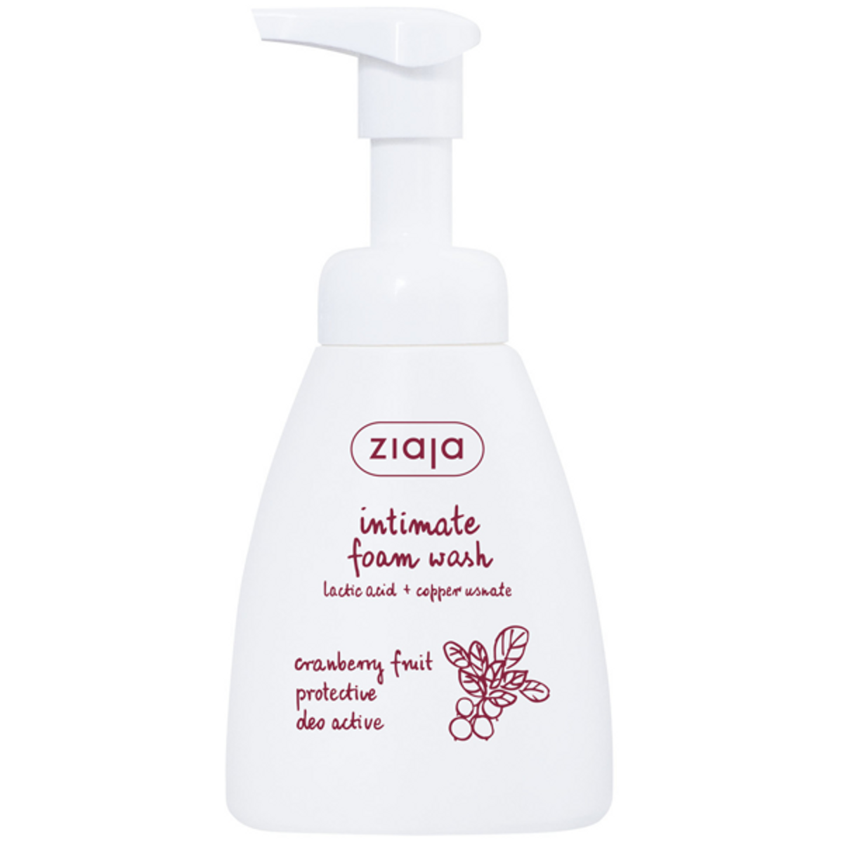 Ziaja intymios higienos prausiklis su spanguolėmis, su dozatoriumi, 250 ml
