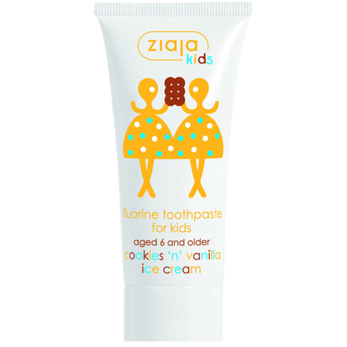Ziaja Kids dantų pasta „Sausainiai ir vaniliniai ledai“, 50 ml