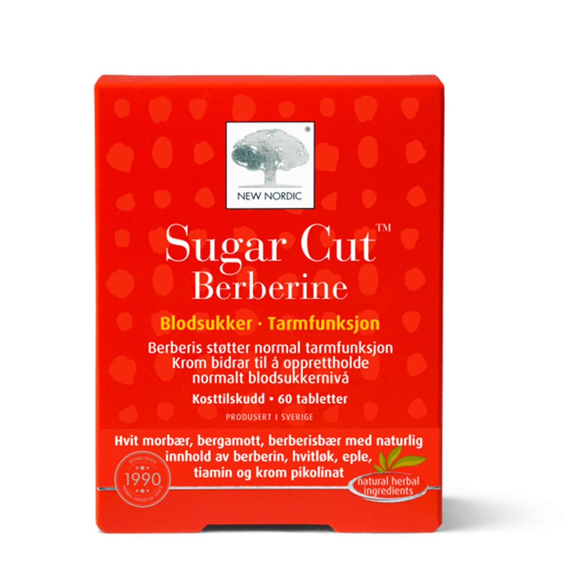 New Nordic Sugar Cut Berberine, 60 tablečių