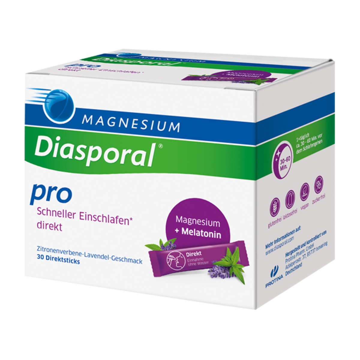Magnesium-Diasporal Pro miegui Direkt, 30 paketėlių