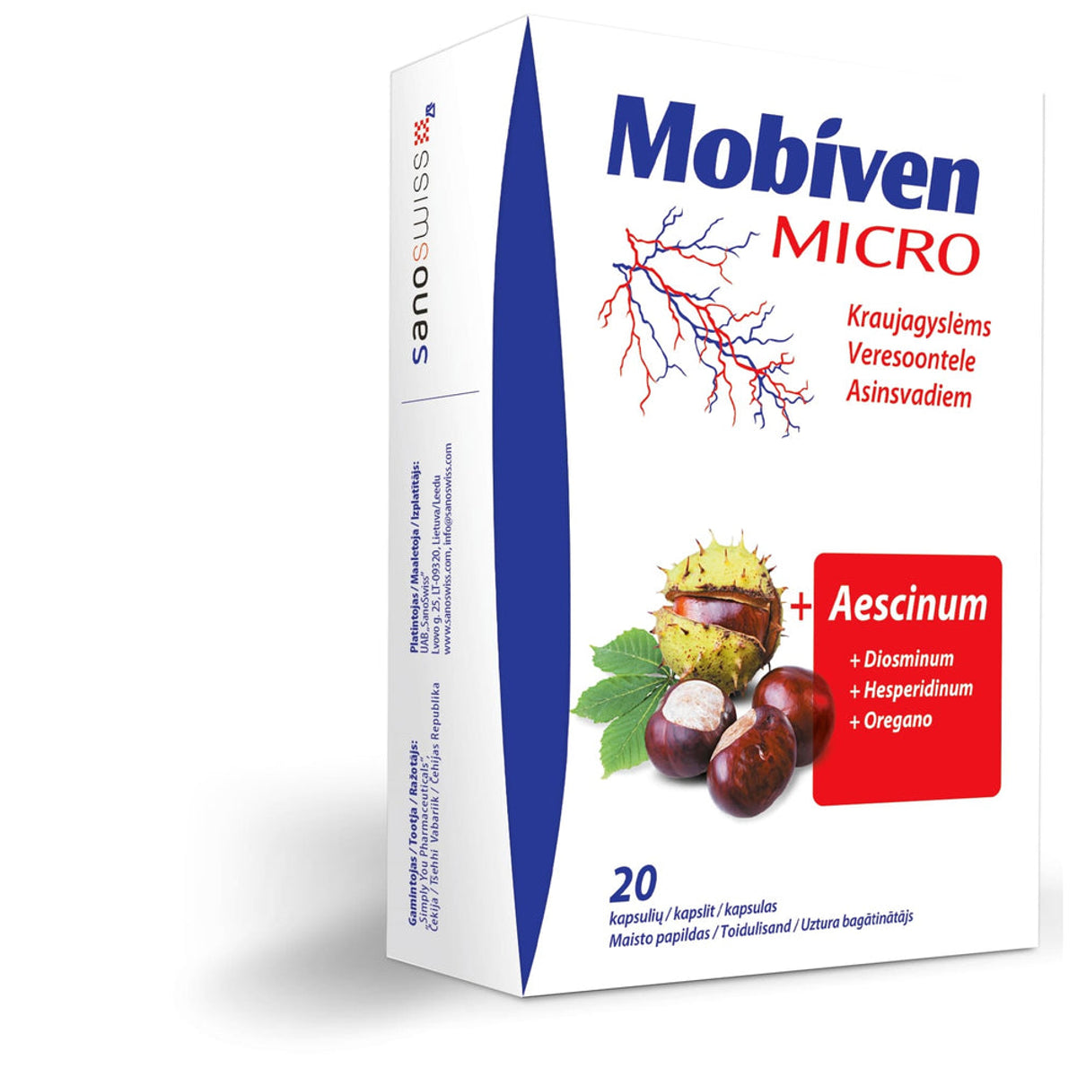 Mobiven Micro, 20 kapsulių