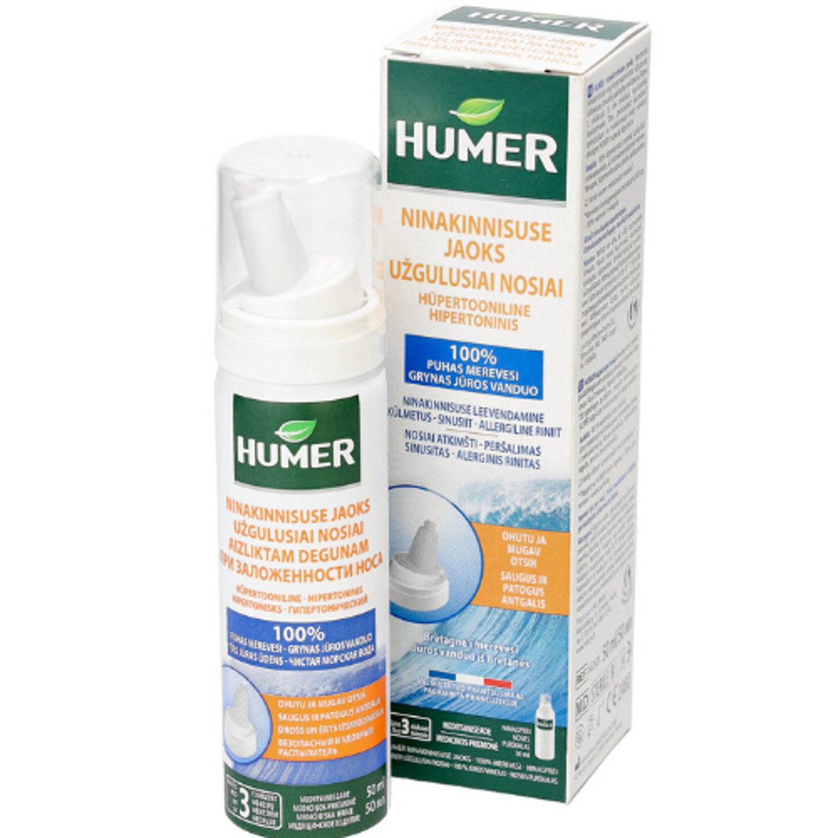 Humer purškalas užgulusiai nosiai, 50 ml