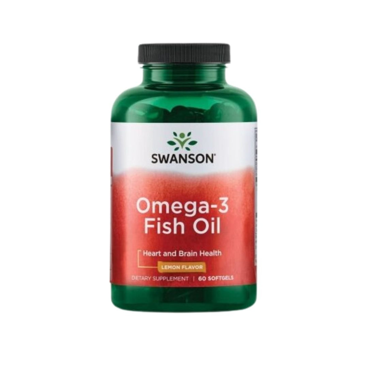 Swanson Omega-3 1000 mg citrinų skonio, 60 kapsulių