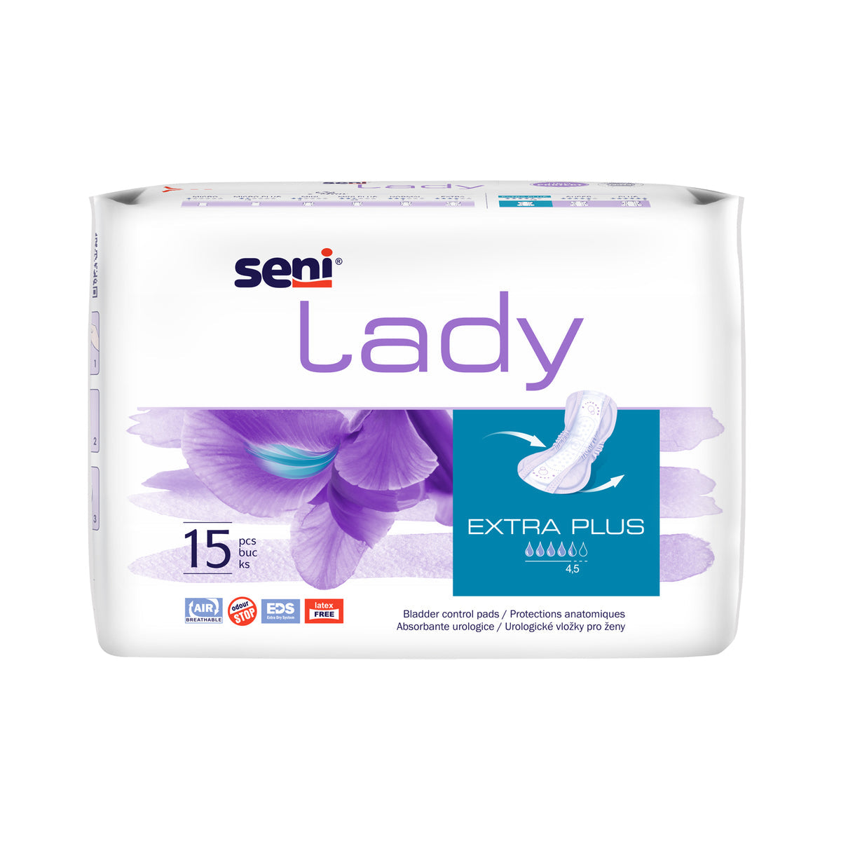 Seni Lady Extra Plus įklotai, 15 vnt.
