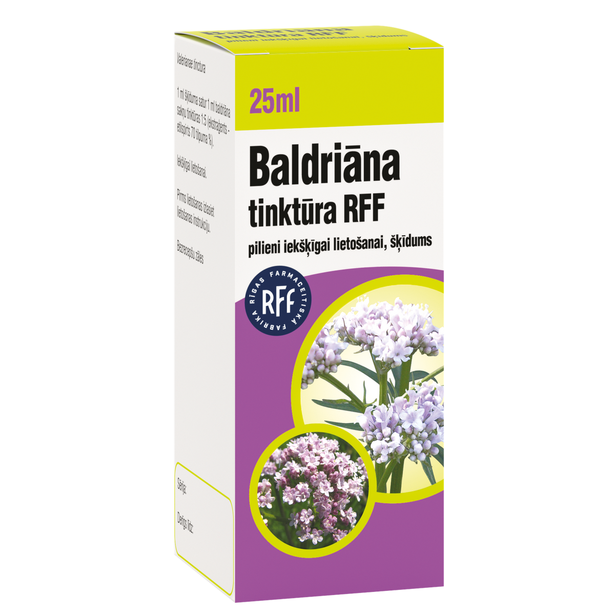 Rigas Farmaceitiska fabrika valerijonų tinktūra, 25 ml