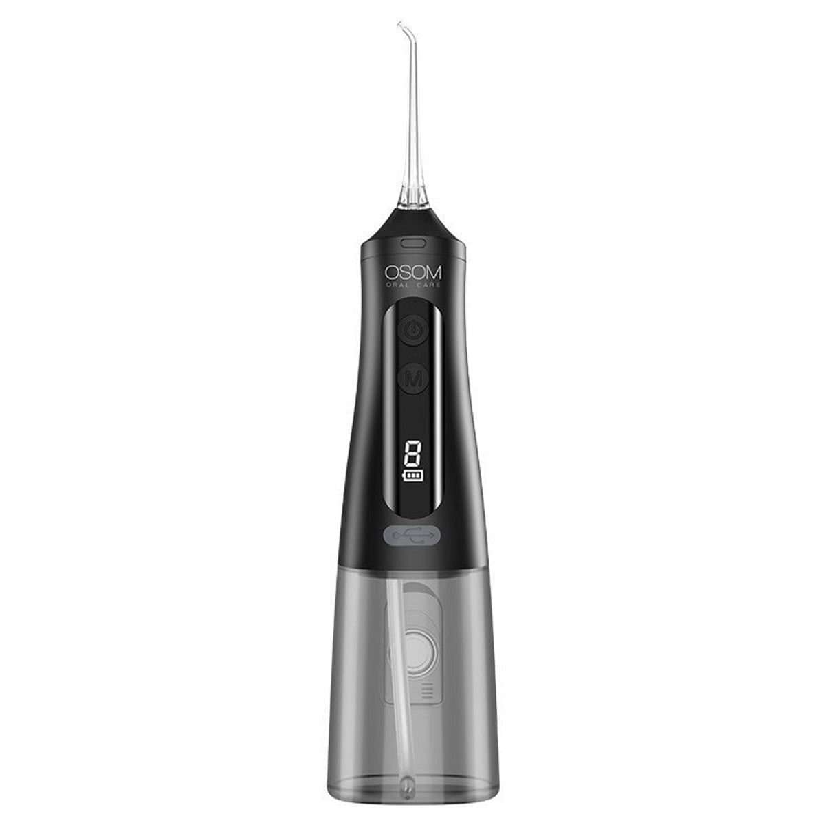 OSOM Oral Care burnos irigatorius, juodas