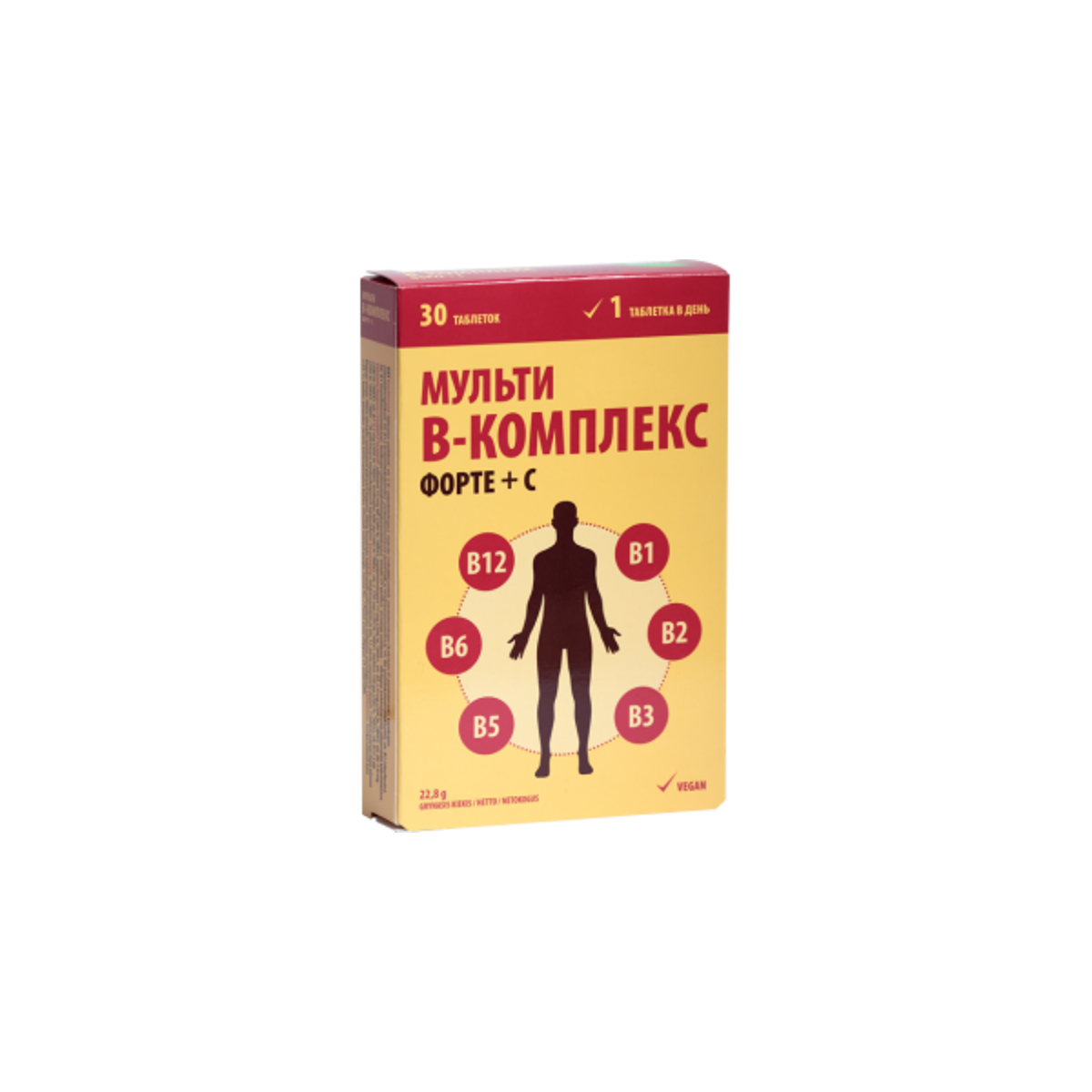 Multi B-complex Forte + C, 30 tablečių