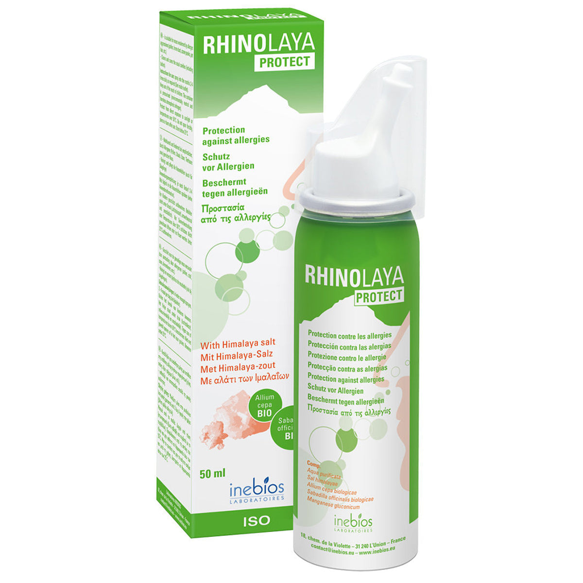 Rhinolaya Protect izotoninis nosies purškalas, 50 ml