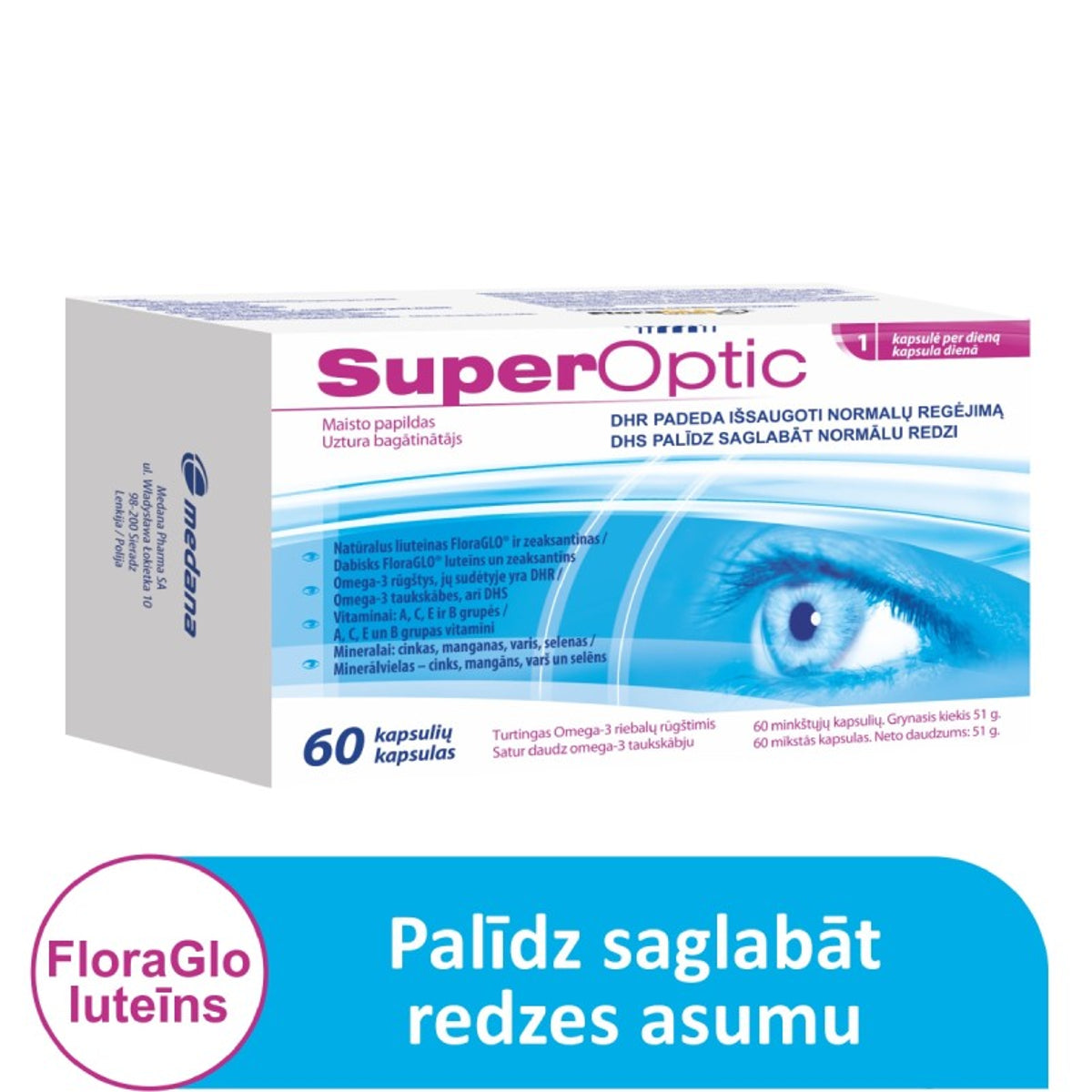 Superoptic 850 mg, 60 kapsulių