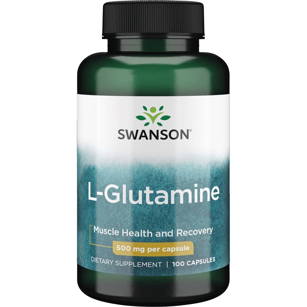 Swanson L-glutaminas, 100 kapsulių