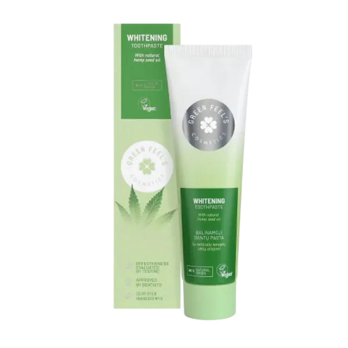 Green Feel's balinamoji dantų pasta su kanapių aliejumi, 100 ml