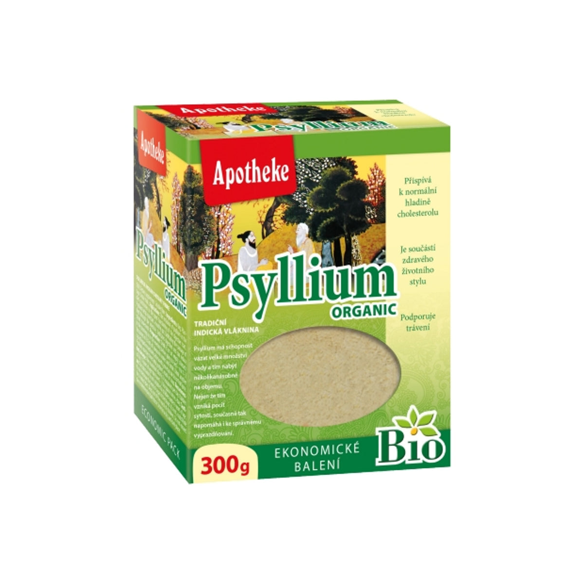 Apotheke Psyllium balkšvųjų gysločių sėklų luobelės, 300 g
