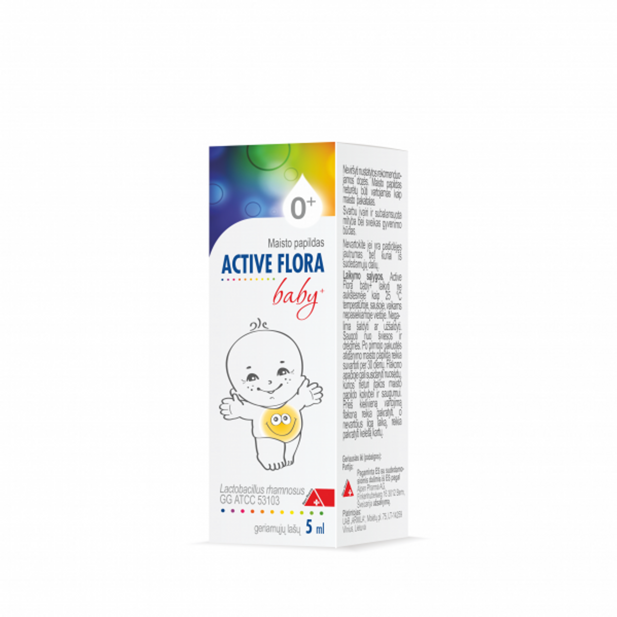 Alpen Pharma Active Flora Baby+ geriamieji lašai, 5 ml