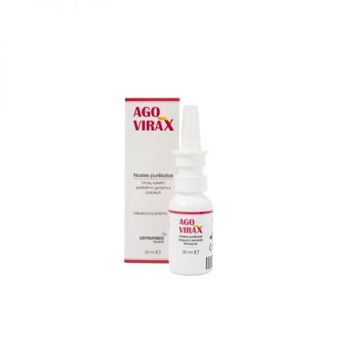 Agovirax nosies purškalas, 20 ml