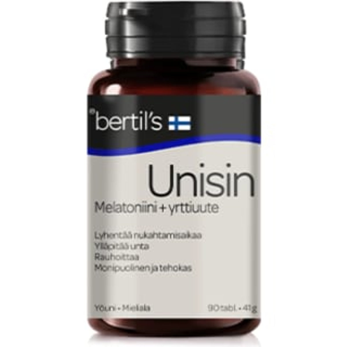 Bertil's Unisin su melatoninu, 90 tablečių