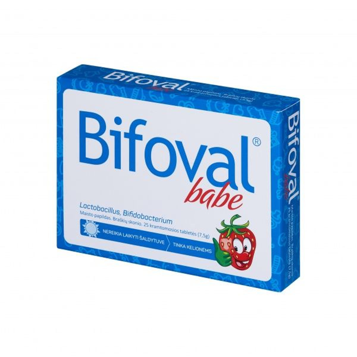 Valentis Bifoval Babe, 25 kramtomosios tabletės