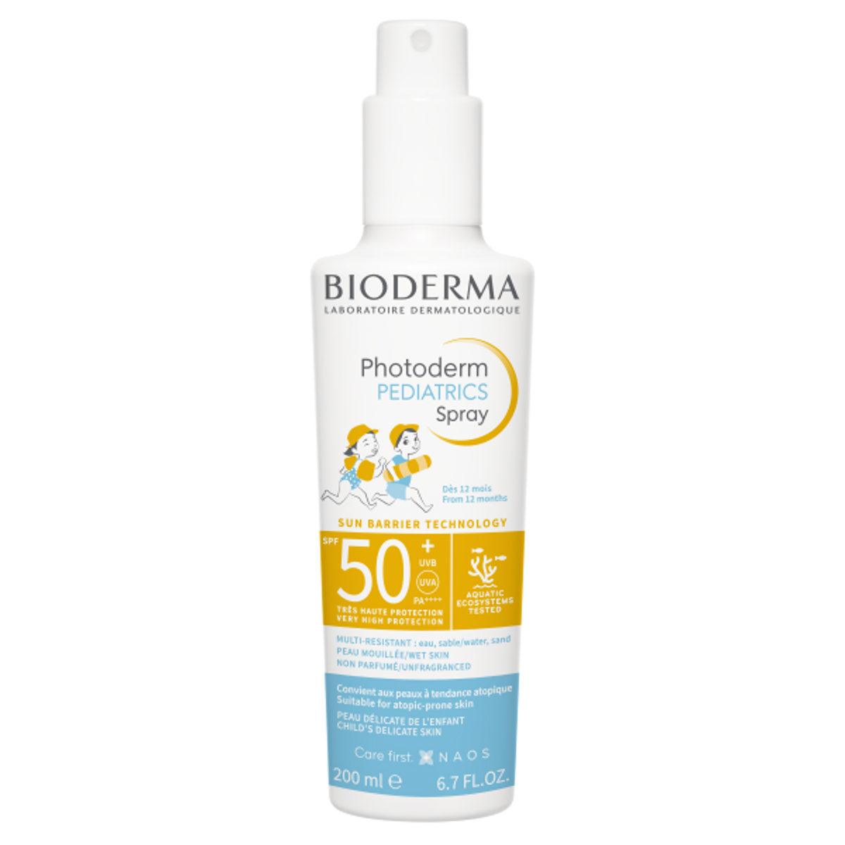 Bioderma Photoderm Pediatrics Spray SPF50+ apsauginis purškalas vaikams nuo 12 mėn., 200 ml