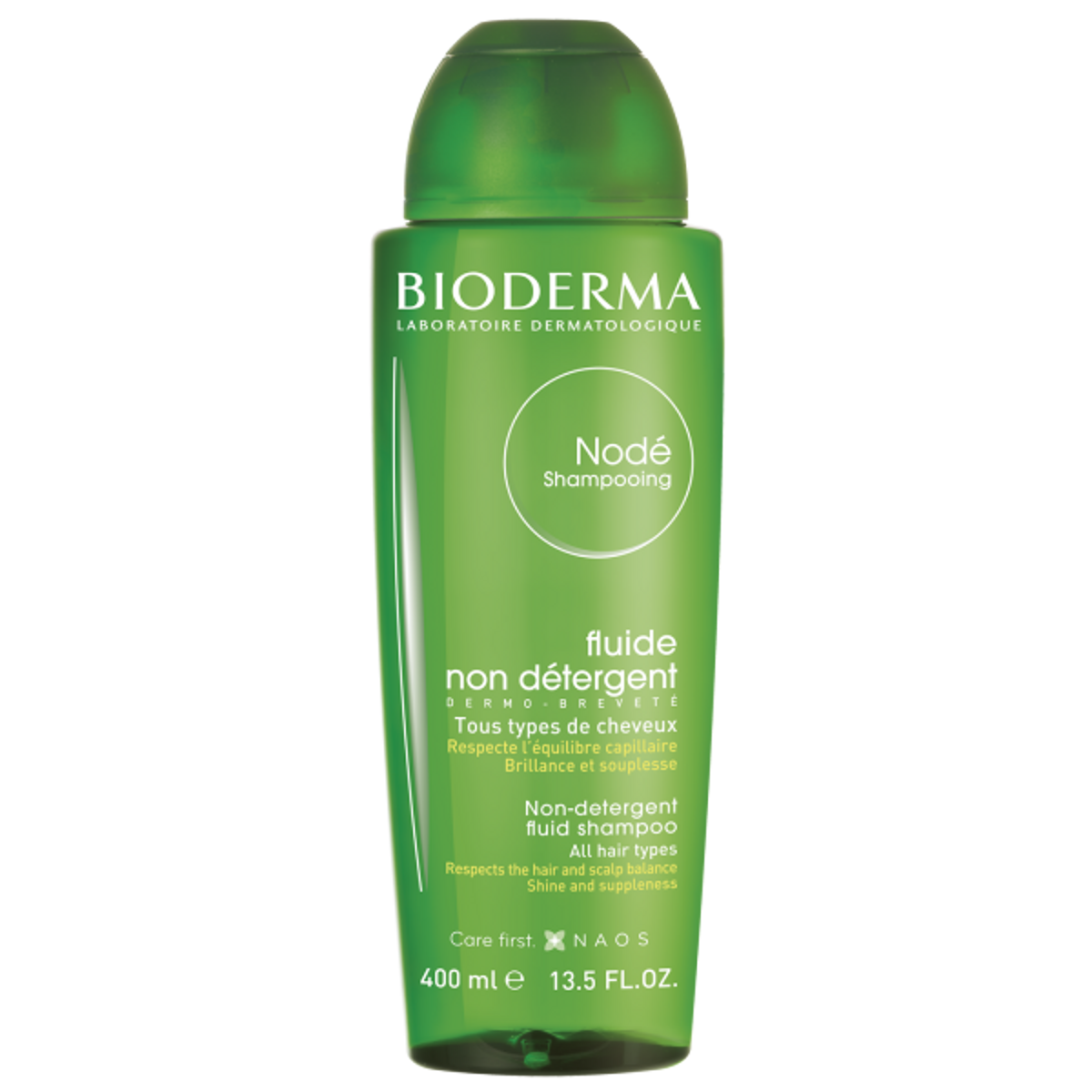 Bioderma Nodé Fluid šampūnas visų tipų plaukams, 400 ml