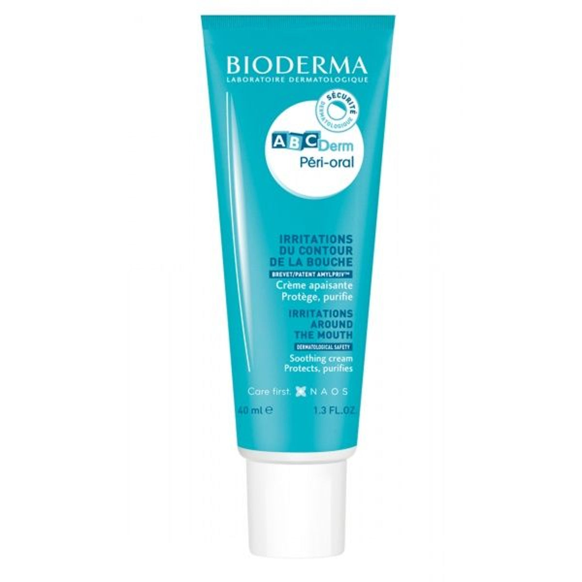 Bioderma ABCDerm Péri-Oral kremas sudirgusiai odai aplink burną, 40 ml