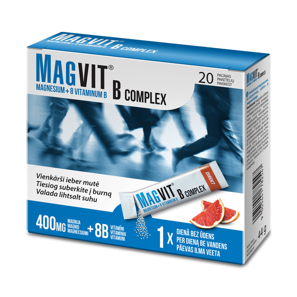 Magvit B Complex granulės, 20 paketėlių