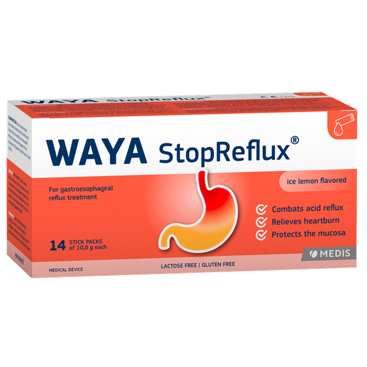 Waya StopReflux, 14 paketėlių