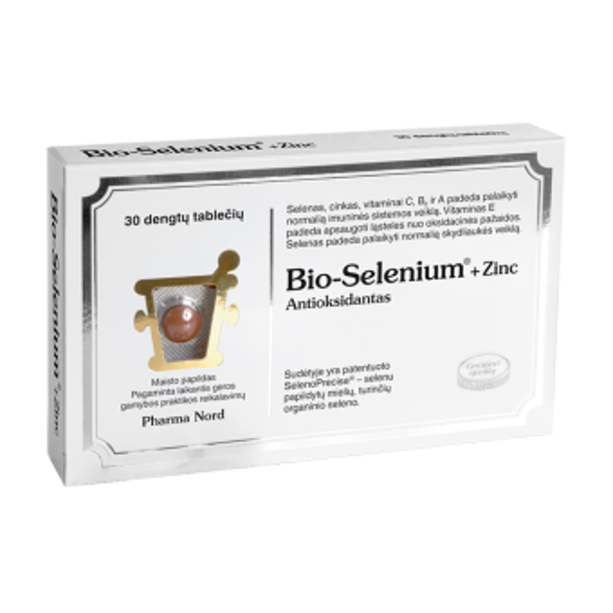 Pharma Nord Bio-Selenium + Zinc, 30 tablečių