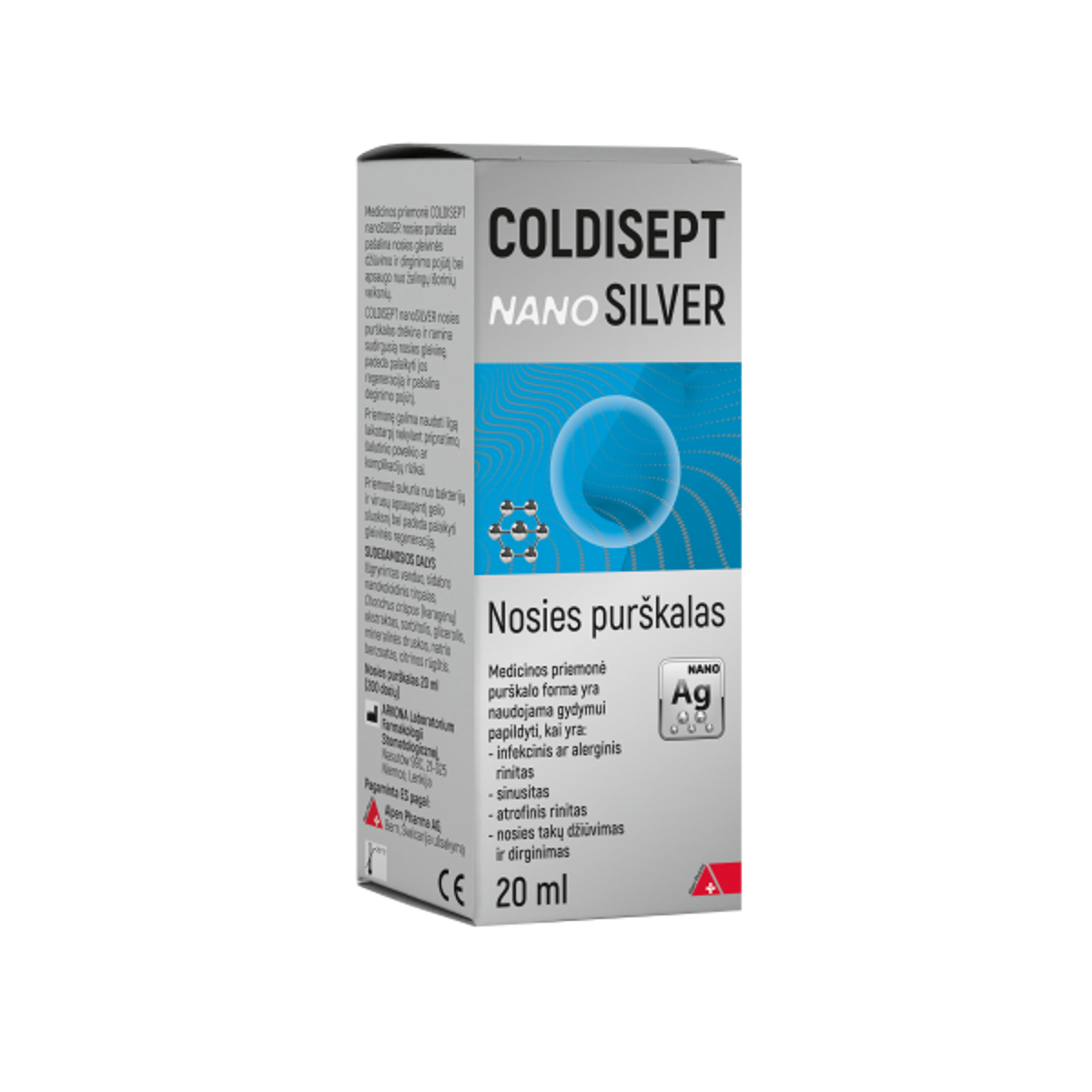 Coldisept NanoSilver nosies purškalas, 20 ml