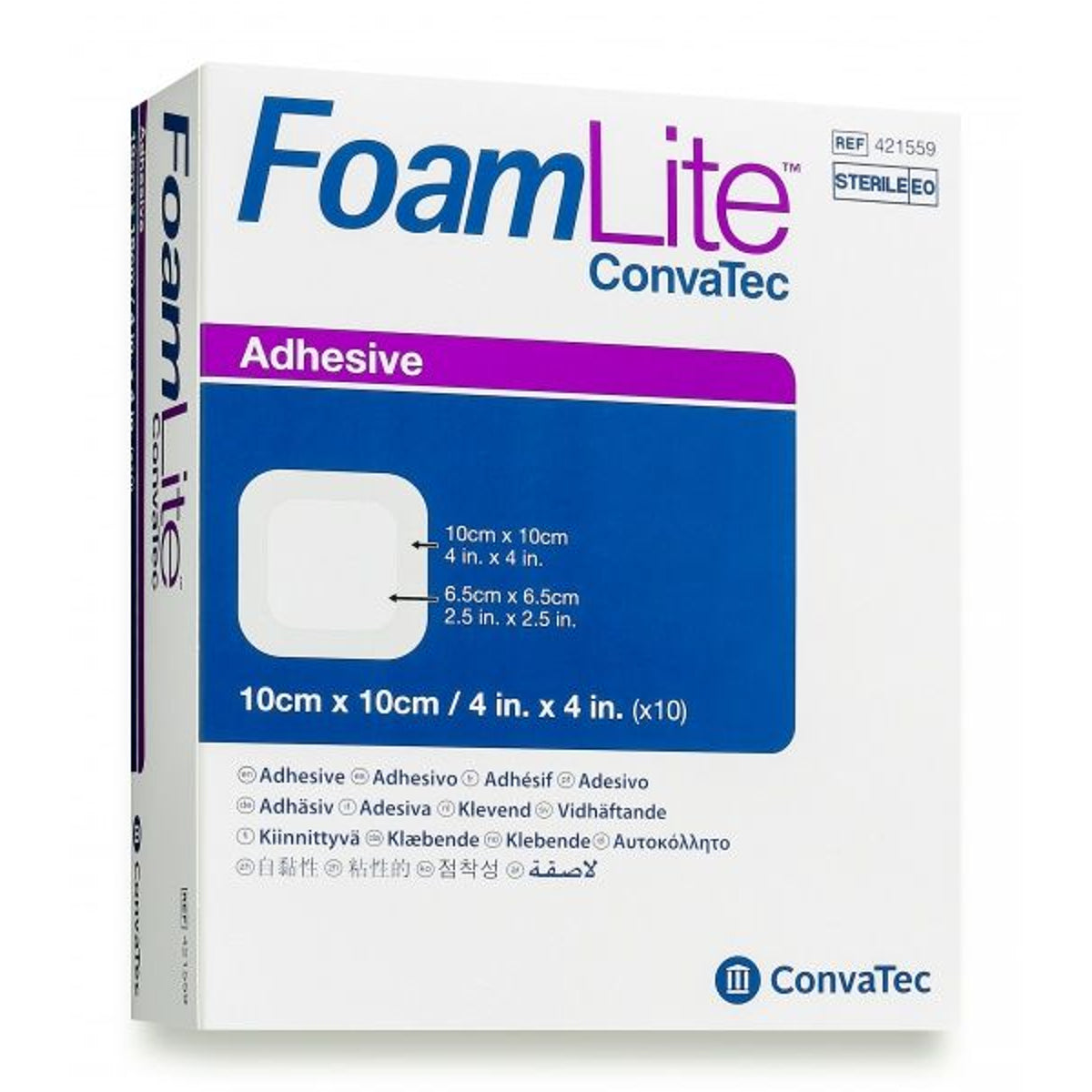 Foam Lite tvarstis, 10 x 10 cm, 10 vnt. (421559)