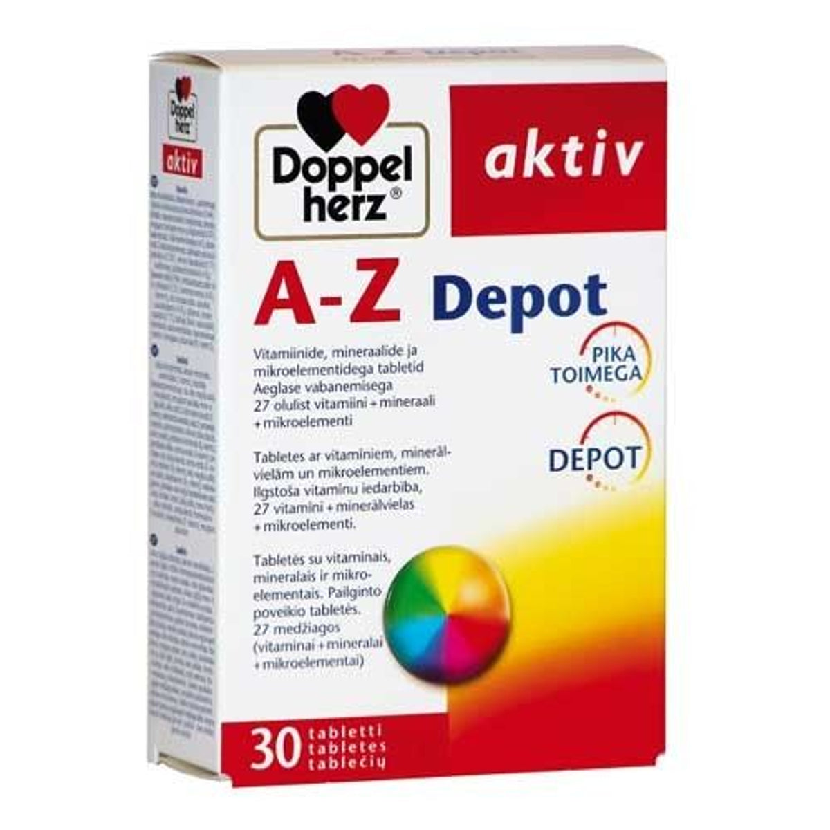 Doppelherz aktiv A–Z Depot, 30 tablečių