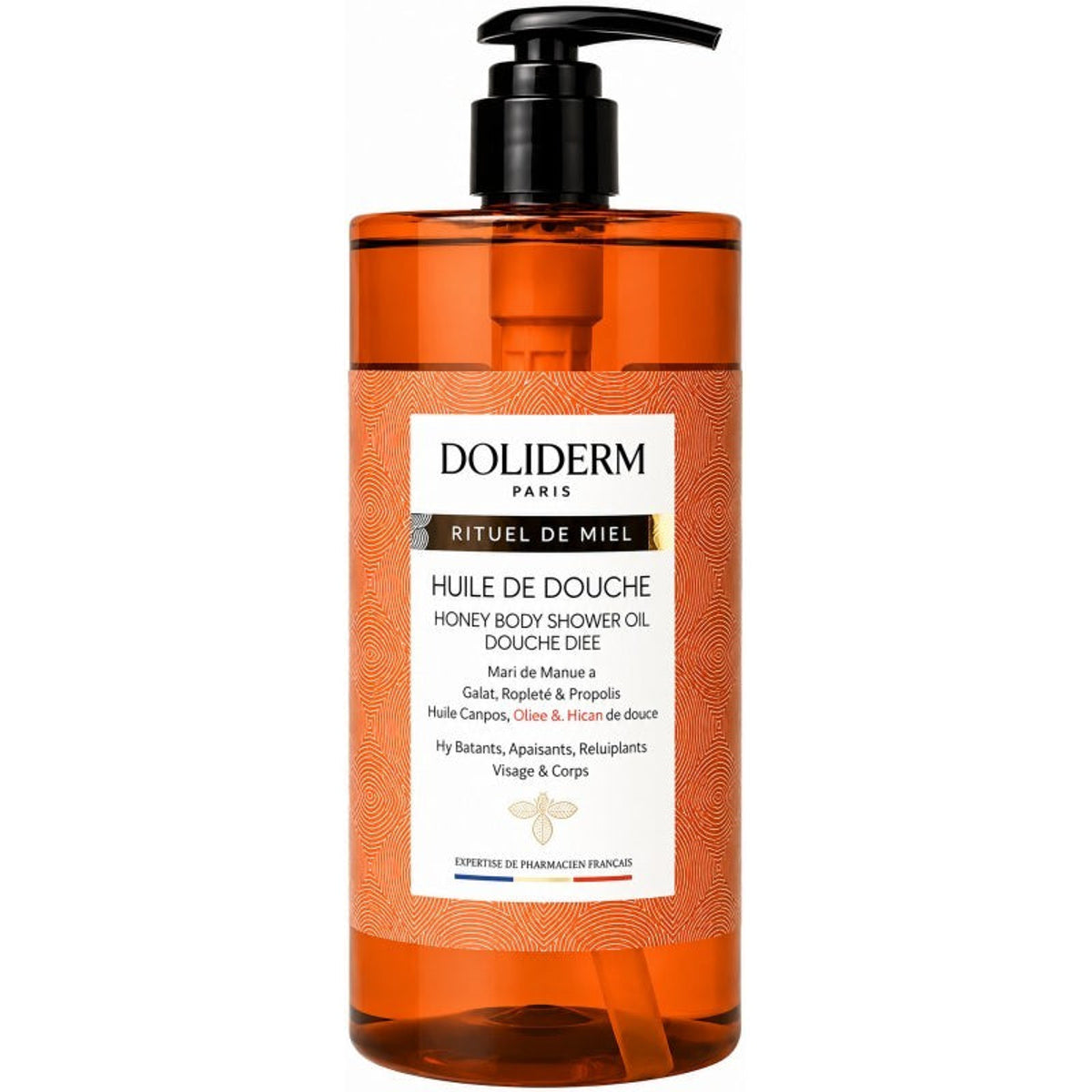 Doliderm Paris dušo aliejus Honey Body Shower Oil, 1000 ml