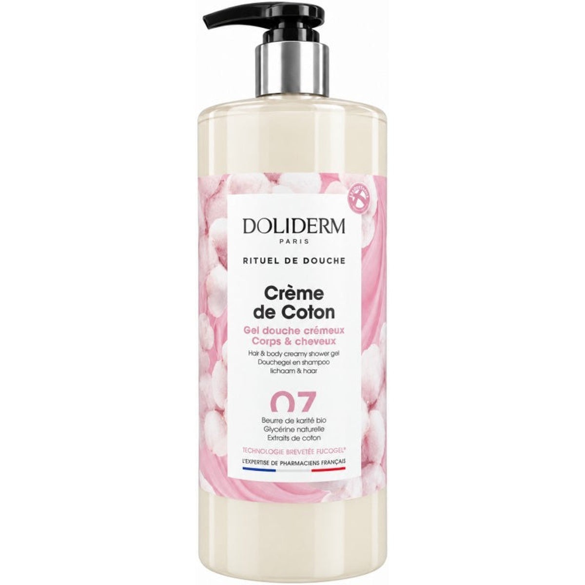 Doliderm Paris dušo želė 07 Creme de Coton, 1000 ml