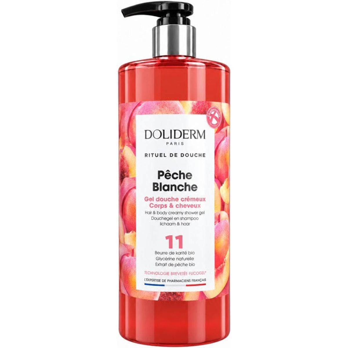 Doliderm Paris dušo želė 11 Pêche Blanche, 1000 ml