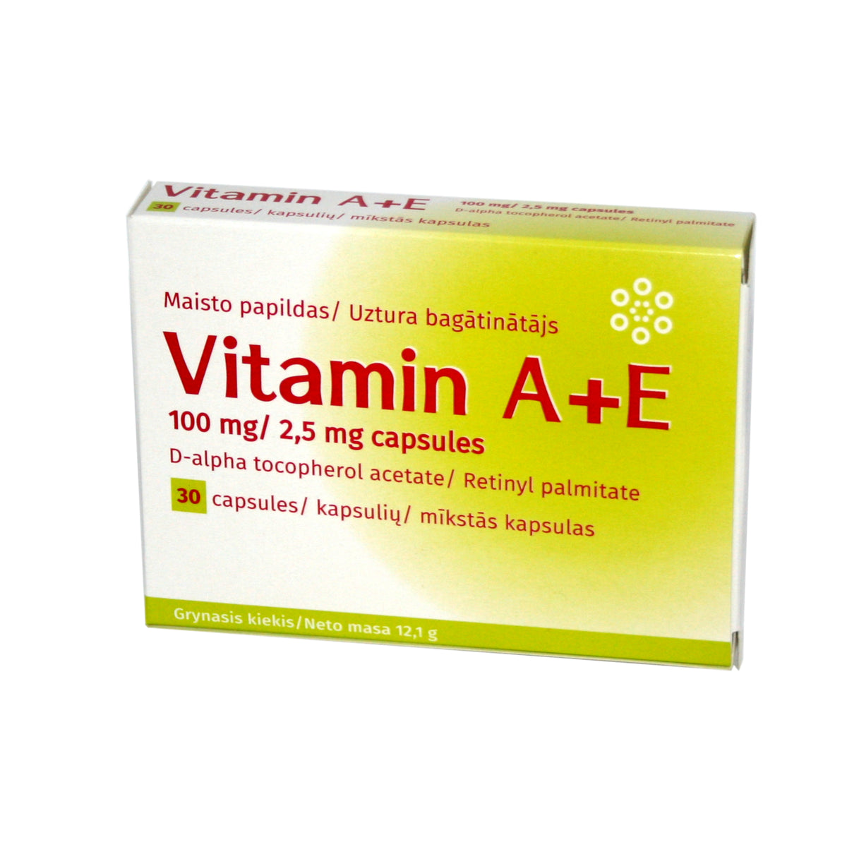 Farmarketing vitaminai A + E, 30 kapsulių
