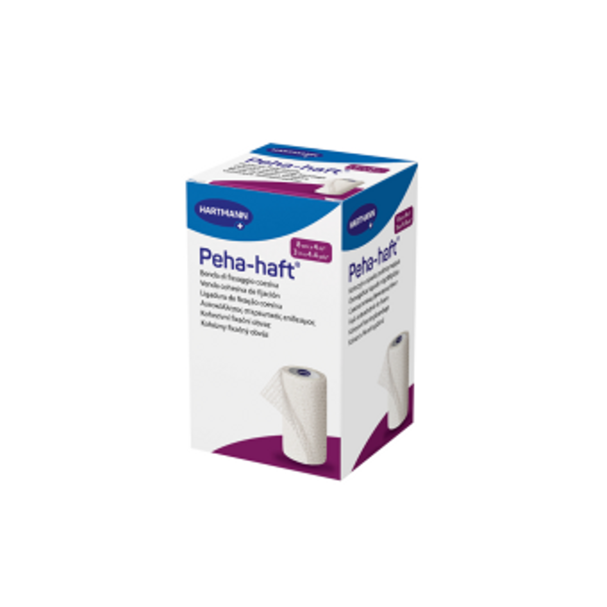 Hartmann Peha-Haft Color savaime prilimpantis tvarstis, mėlynas, 8 cm x 20 m
