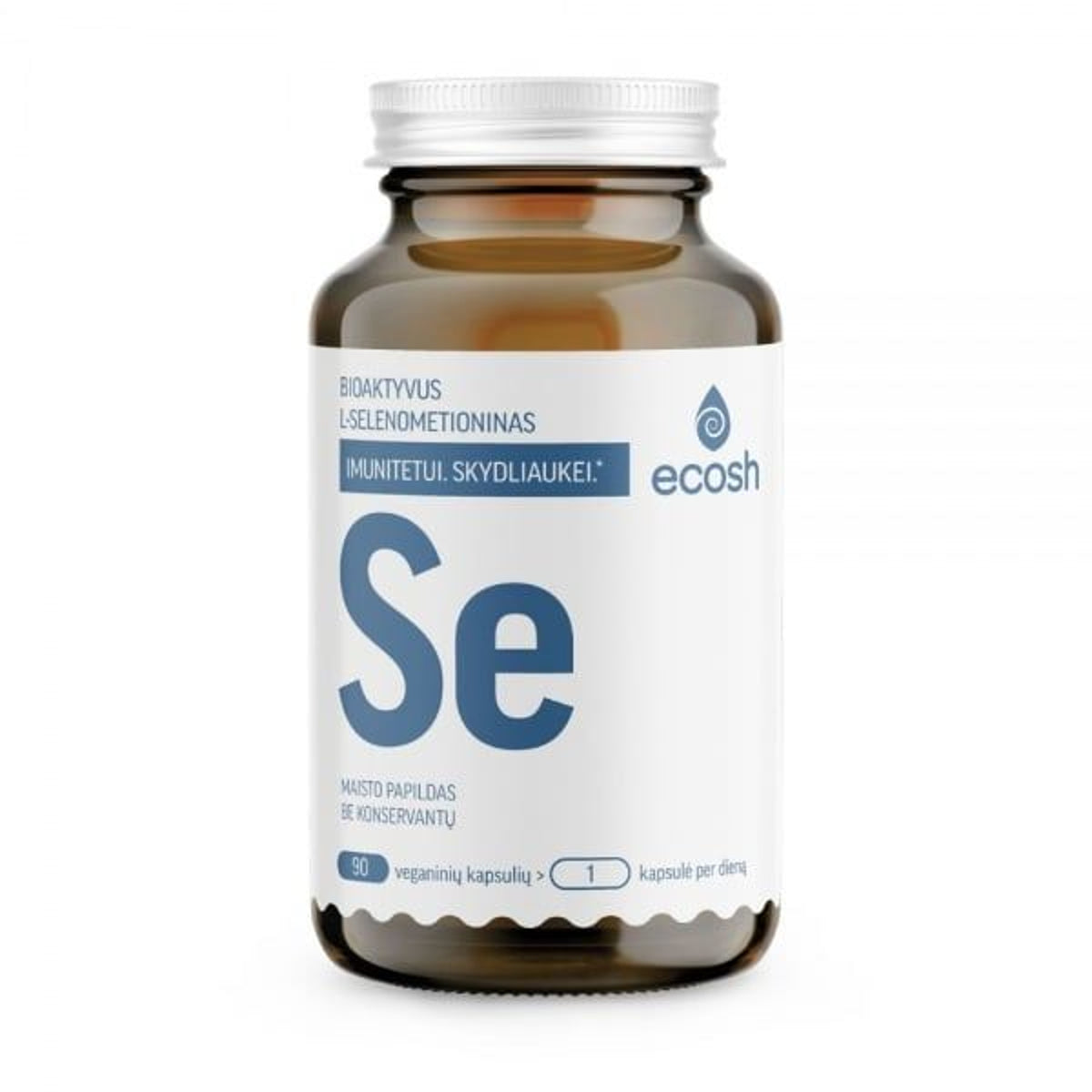 Ecosh bioaktyvusis selenas 150 mcg, 90 kapsulių