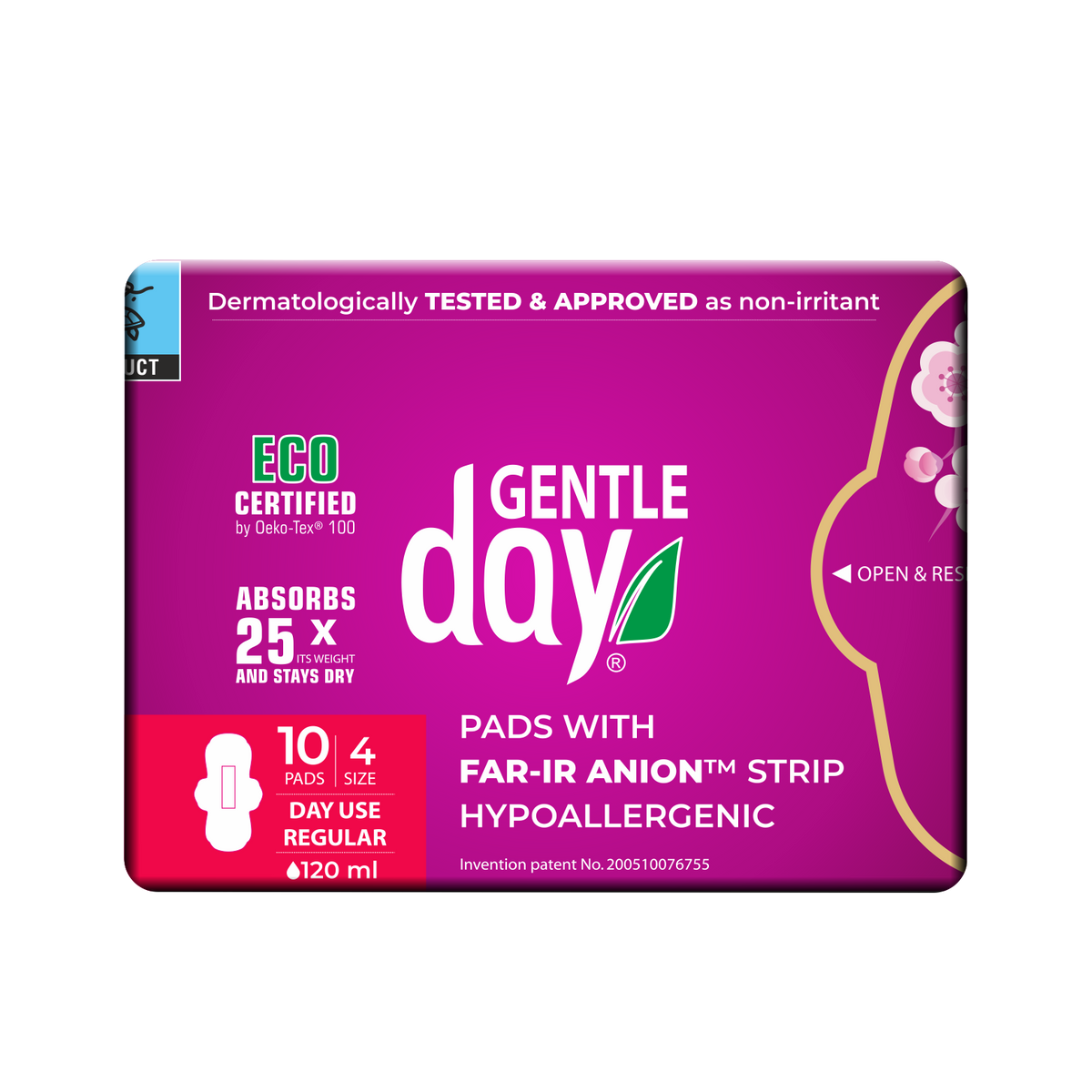Gentle Day dieniniai higieniniai paketai, 10 vnt.