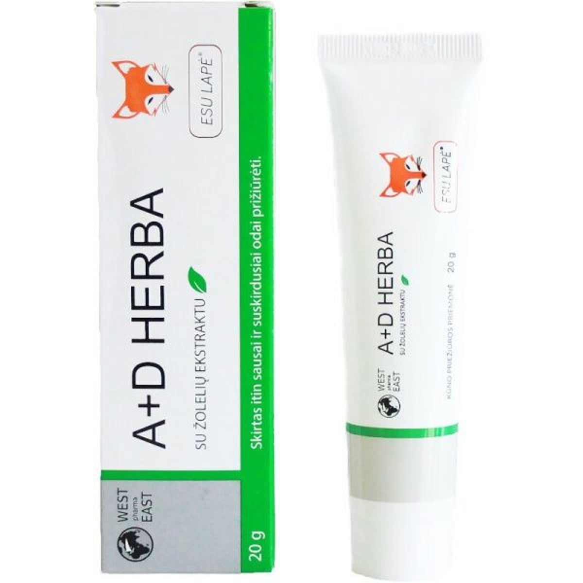 Esu lapė Herba kremas su vitaminais A ir D, 20 g