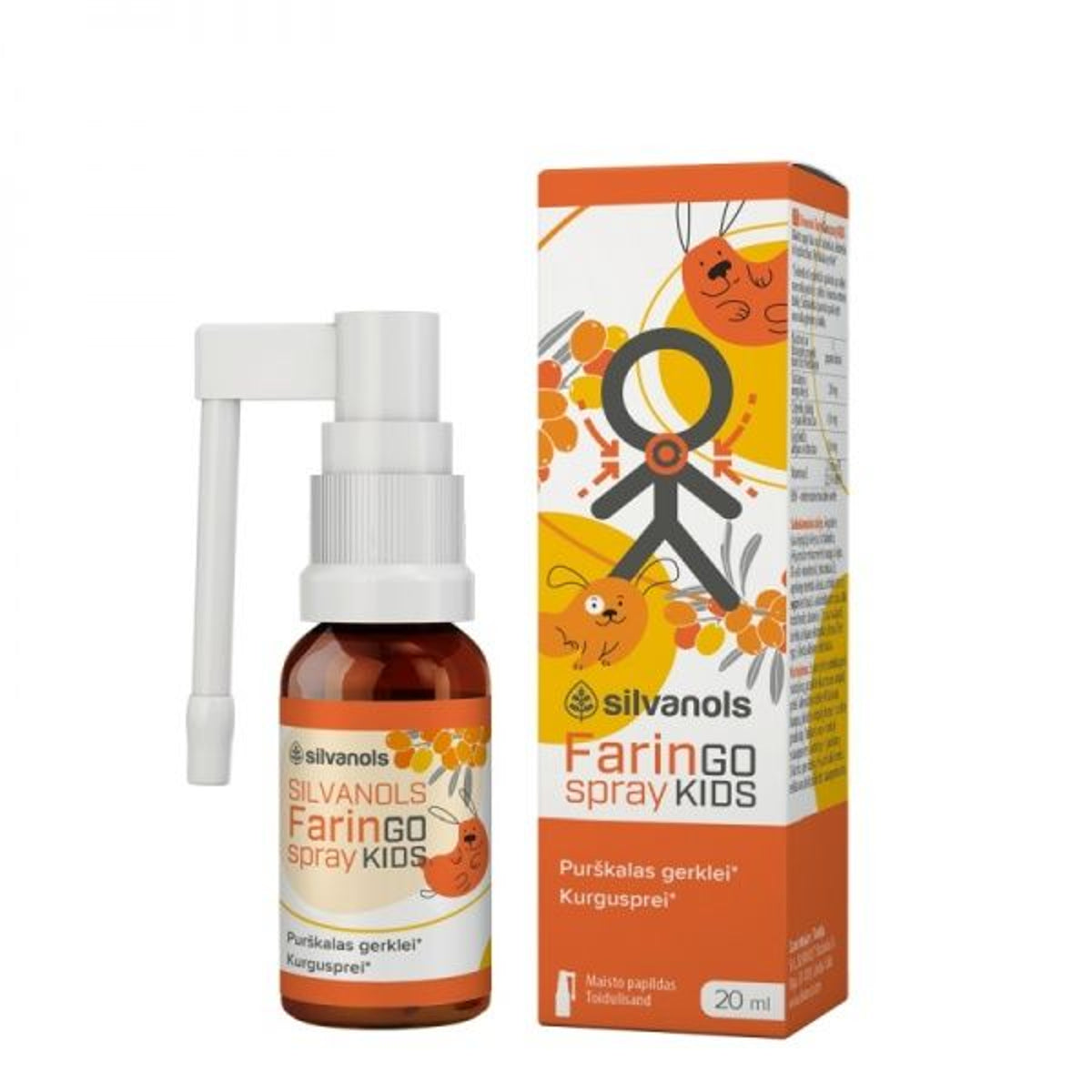 Faringospray Kids gerklės purškalas vaikams, 20 ml
