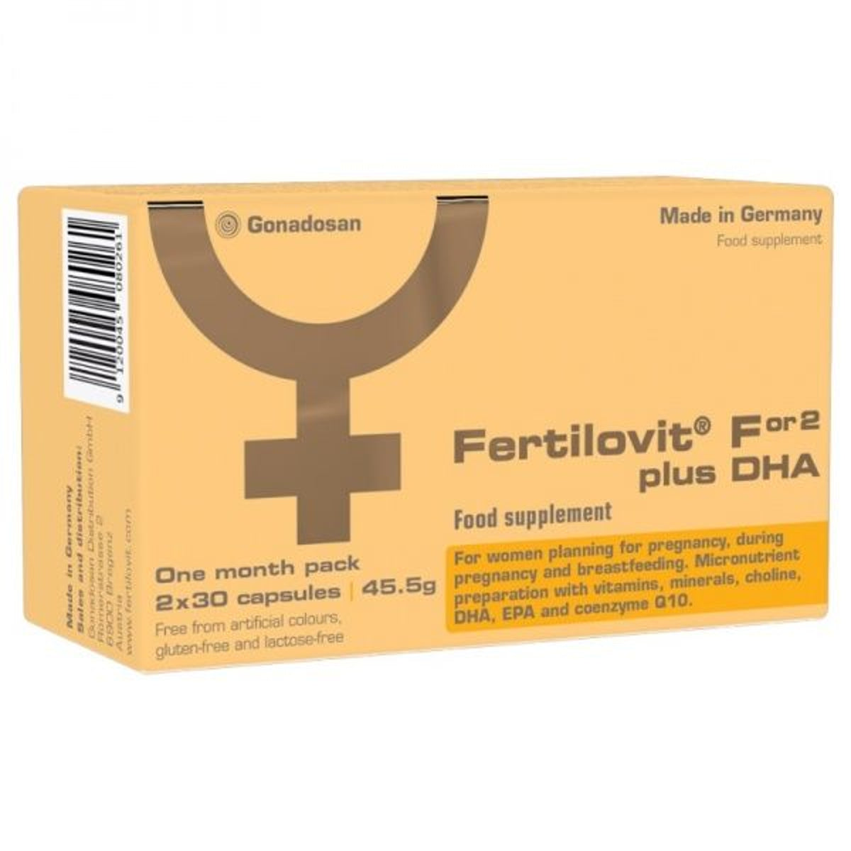 Fertilovit For2 Plus DHA, 60 kapsulių