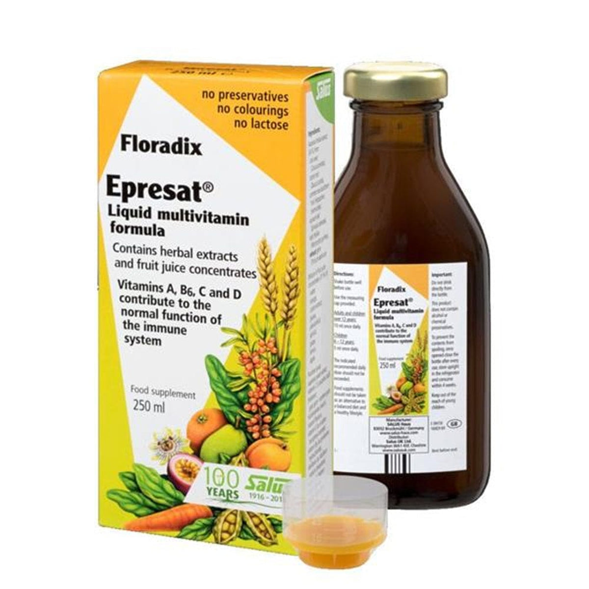 Floradix Eprestat Multivitamin Energeticum, 250 ml
