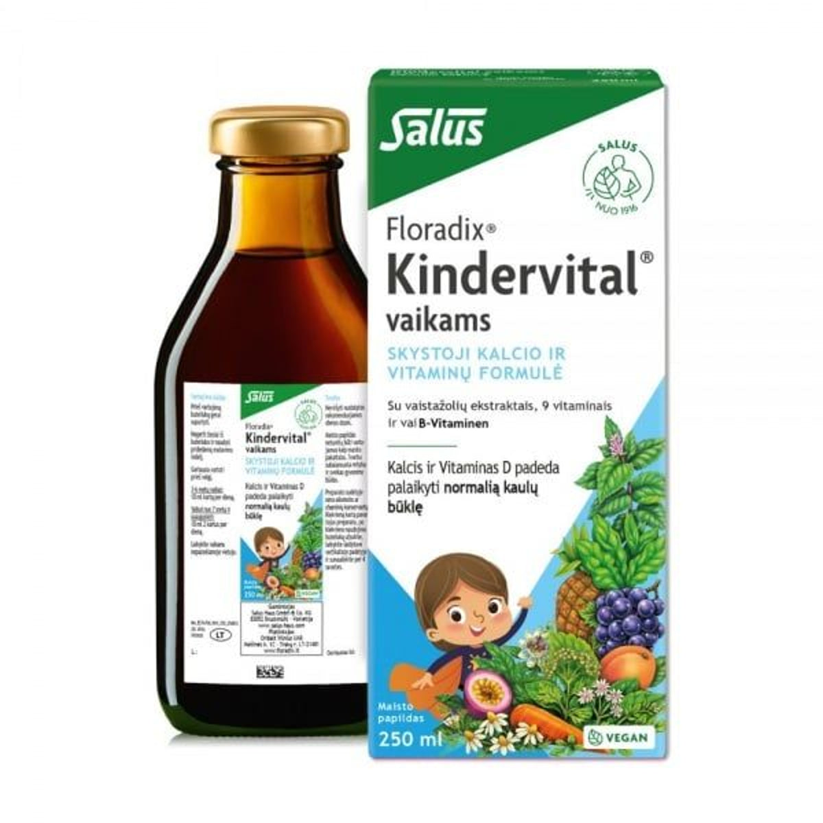 Floradix Kindervital skystis vaikams, 250 ml