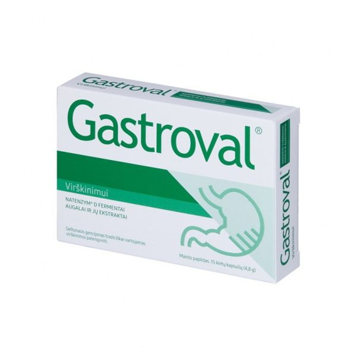 Gastroval, 15 kapsulių