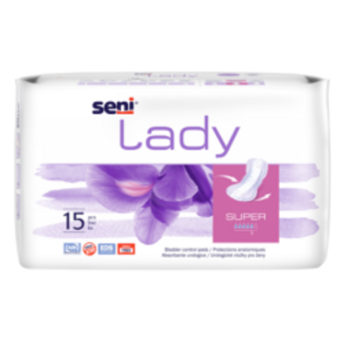 Seni Lady Super įklotai, 15 vnt.