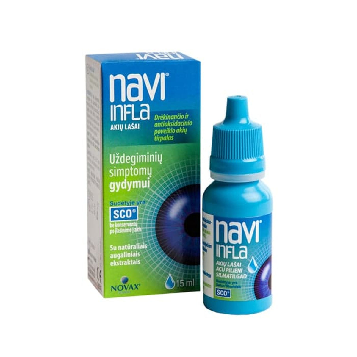Navi Infla akių lašai, 15 ml
